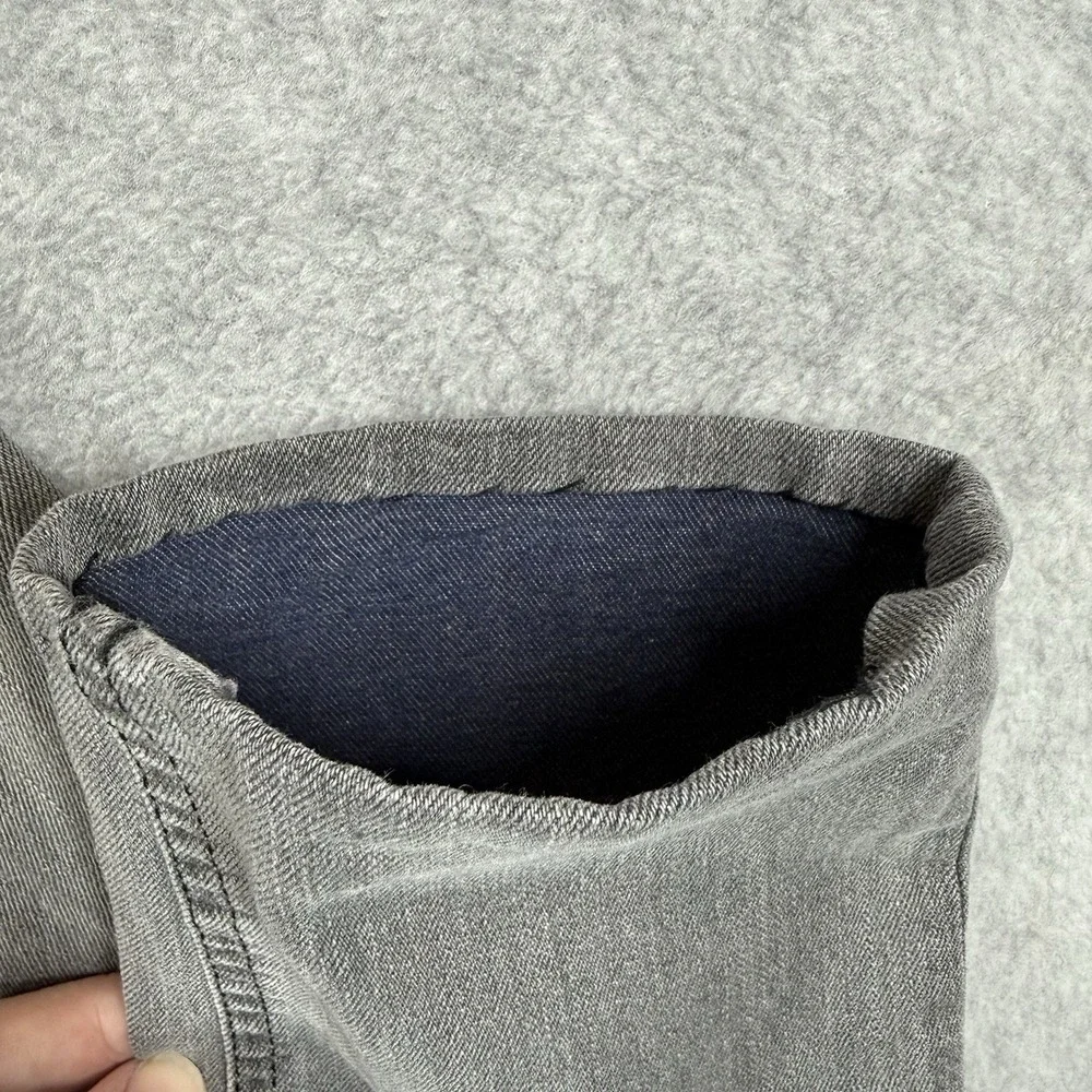 Diesel THOMMER Jeans Mens 30x29 Gray Stretch Denim Blue Lined Slim Skinny Hemmed